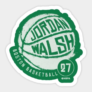 Jordan Walsh Boston Basketball Sticker